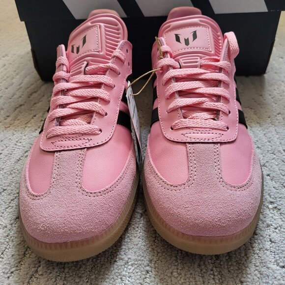 Size 7.5M / 8.5W - Adidas Samba Inter Miami CF Messi Pink IH8158 - AUTHENTIC NEW - Picture 6 of 9
